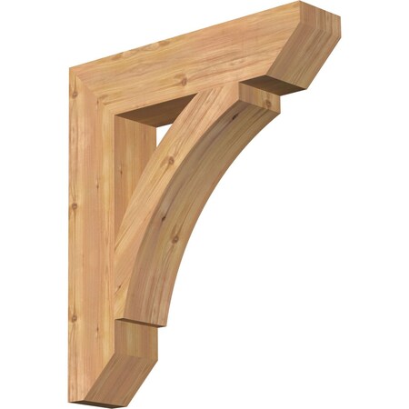 Ekena Millwork Thorton Slat Smooth Bracket, Western Red Cedar, 5 1/2"W x 26"D x 30"H BKT06X26X30THR06SWR